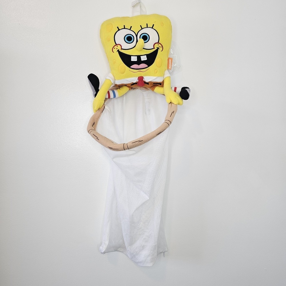 Vintage 2004 SpongeBob SquarePants Plush Over the Door Hanging Clothing Hamper